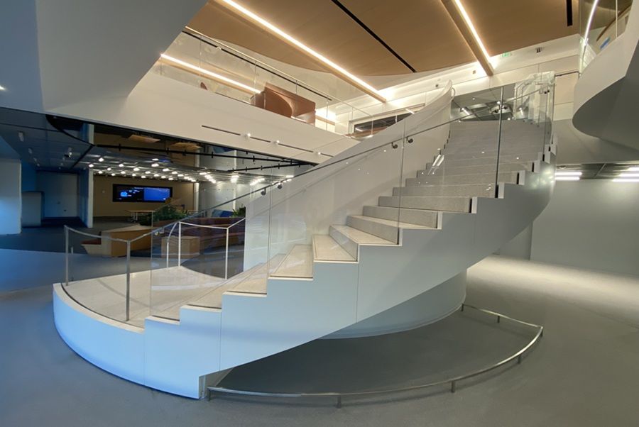 Volkswagen Headquarters Curved Stair